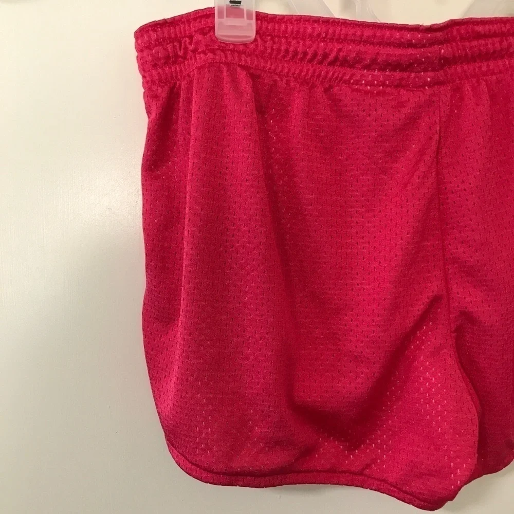Nike neon pink mesh pull on workout athletic shorts size M